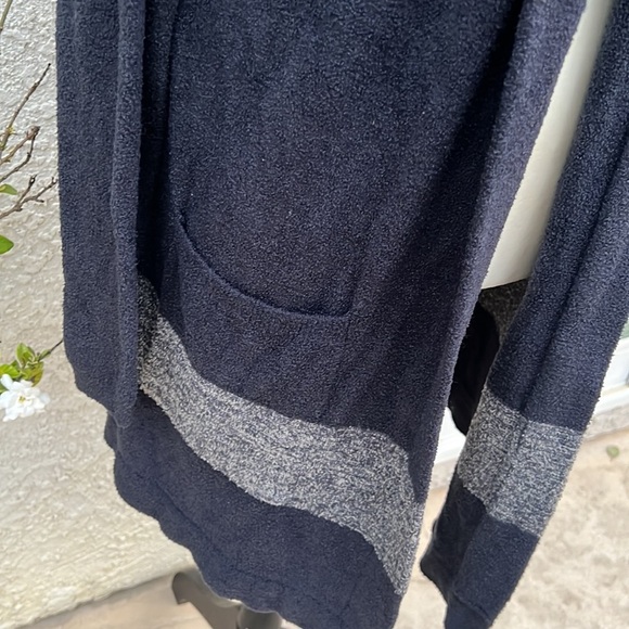 💚Barefoot Dreams Cozy Chic Coastal Open Hooded Cardigan Women's Size L/XL - Picture 5 of 10